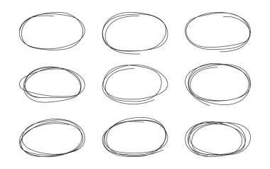 El Çizimi Üst üste Ovalar Ayarları