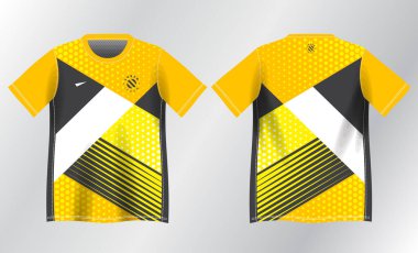 Spor forması tasarımı için sarı soyut arkaplan modeli