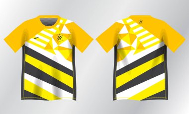 Spor forması tasarımı için sarı soyut arkaplan modeli