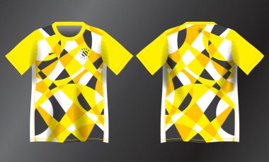Spor forması tasarımı için sarı soyut arkaplan modeli