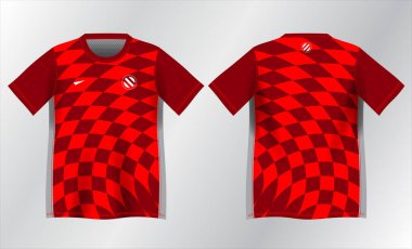 Spor forması tasarımı için soyut kırmızı ve gri arkaplan modeli