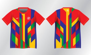 Spor forması tasarımı için renkli soyut arkaplan modeli