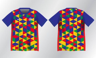 Spor forması tasarımı için renkli soyut arkaplan modeli