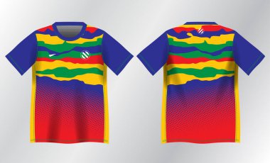 Spor forması tasarımı için renkli soyut arkaplan modeli