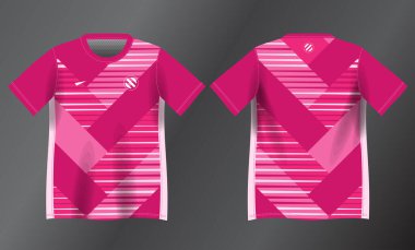Spor forması tasarımı için pembe renk arkaplan modeli