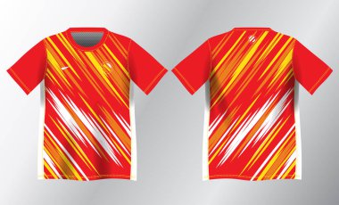 Spor forması tasarımı için soyut kırmızı ve sarı arkaplan modeli