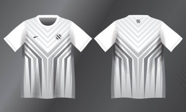 Spor forması tasarımı için soyut beyaz ve açık gri arkaplan modeli