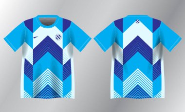 Spor forması tasarımı için mavi arkaplan modeli