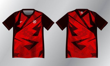 Spor forması tasarımı için kırmızı ve siyah soyut arkaplan modeli