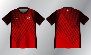 Spor forması tasarımı için kırmızı ve siyah soyut arkaplan modeli