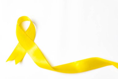 İntihar önleme günü, sarı kurdele intiharı önleme, çocukluk, sarkoma, kemik ve mesane kanseri farkındalığında bir sembol..