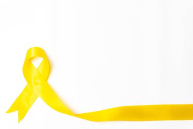 İntihar önleme günü, sarı kurdele intiharı önleme, çocukluk, sarkoma, kemik ve mesane kanseri farkındalığında bir sembol..