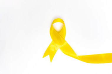 İntihar önleme günü, sarı kurdele intiharı önleme, çocukluk, sarkoma, kemik ve mesane kanseri farkındalığında bir sembol..