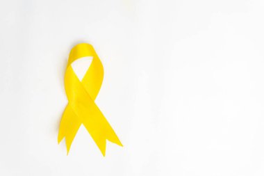 İntihar önleme günü, sarı kurdele intiharı önleme, çocukluk, sarkoma, kemik ve mesane kanseri farkındalığında bir sembol..