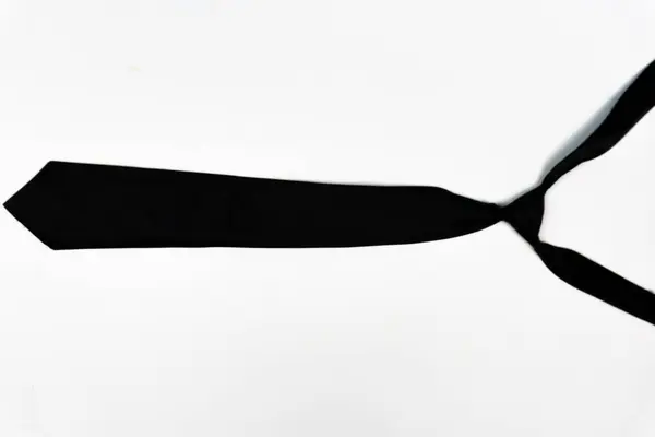 beyaz izole zemin üzerine siyah kravat