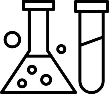 Bilim ve araştırma çizgisi ikon vektörü