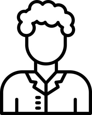 man simgesi vektör illüstrasyonu