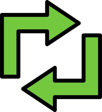 ok geri taşı simgesi