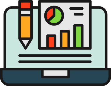 Bilgisayar. Basit illüstrasyon simgesi