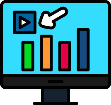 Dosya özeti biçiminde iş grafiği simgesi