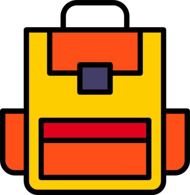 çanta okul sırt çantası simgesi