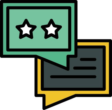 derecelendirme geribildirim simgesi vektör çizimi