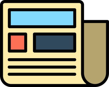 Gazete gazete simgesi