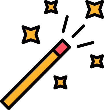 Havai fişek havai fişek ikonu ana hatlarıyla