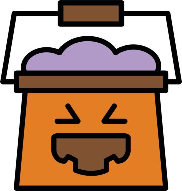 Gıda içecekleri kategorisinde kutu yiyecek içecek ikonu