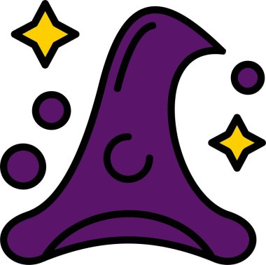 Çizgi film mor ve beyaz renginin vektör çizimi