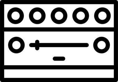 Masa. Basit simge tasarımı