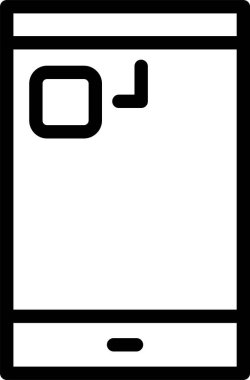 Masa. Basit simge tasarımı