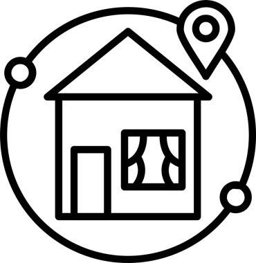 ev konumu simgesi ana hat biçiminde