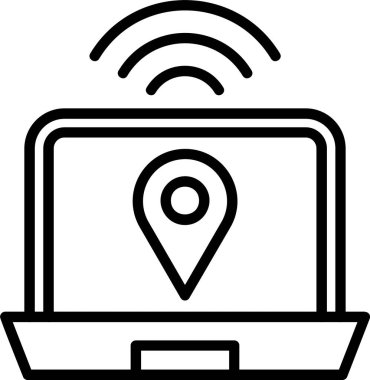 gps konum simgesi taslak biçimi