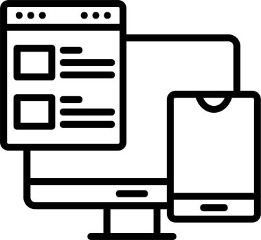 iş web simgesi basit illüstrasyon