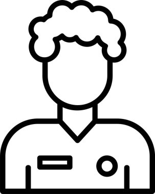 avatar kişi erkek simgesi ana hatlar biçiminde