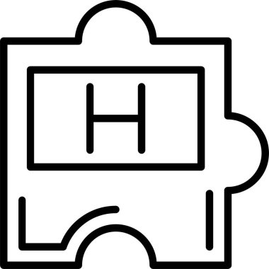 otomobil benzinliği simgesi ana hat biçiminde