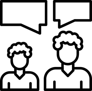 konuşma simgesi vektör illüstrasyonu