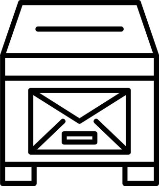 e-posta simgesi ana hat biçiminde