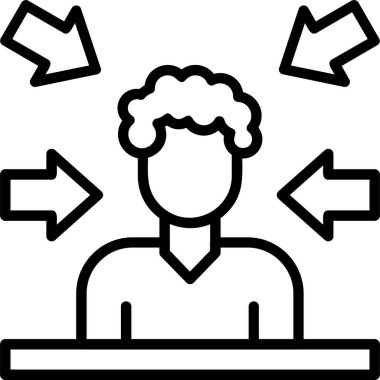 Yönetici simgesi, vektör illüstrasyonu