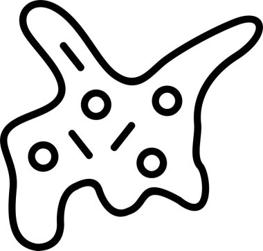 denizyıldızı. Web simgesi basit illüstrasyon