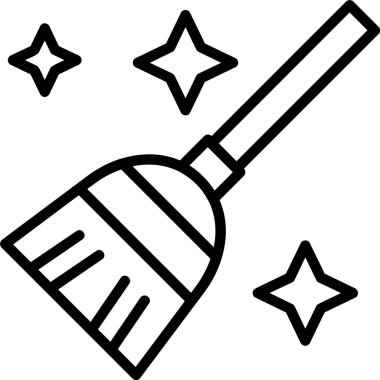 Sihirli değnek. Web simgesi basit illüstrasyon