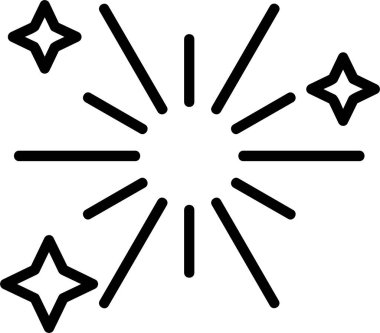 Havai fişek ikonu, taslak biçimi