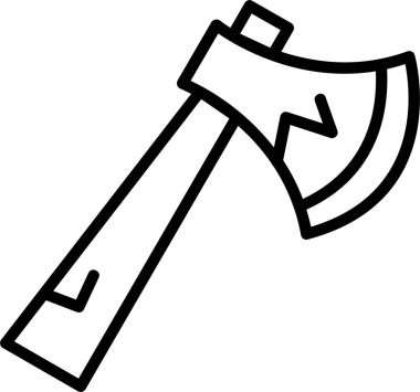 Balta ağ simgesi, basit vektör illüstrasyonu