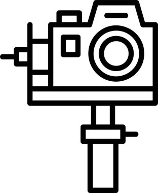 Kamera. Web simgesi basit illüstrasyon