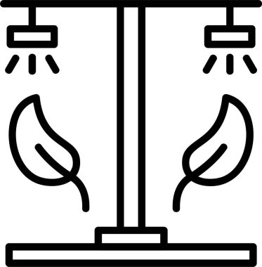 Bitki. Web simgesi basit illüstrasyon