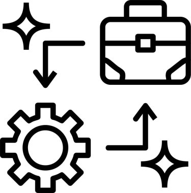 işlem simgesi, vektör illüstrasyonu