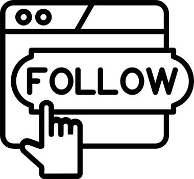 Taslak biçiminde ikonu takip edin
