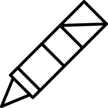 Kalem. Web simgesi basit illüstrasyon