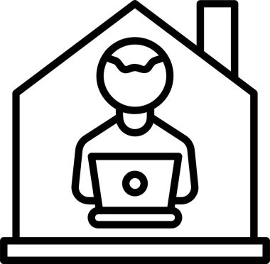 Eve. Web simgesi basit tasarım